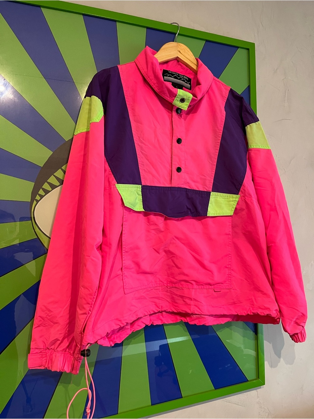 Vintage 90s White Sierra Windbreaker Size L